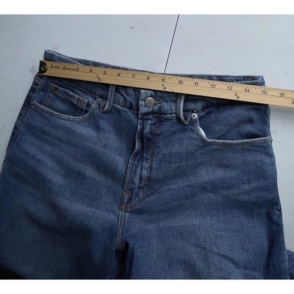 Good American GLSBP802T Women’s Stretch Denim High-Rise Distressed Jeans Sz 8/29 - Picture 7 of 12